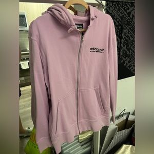 Oversized Adidas Purple Zip sweater